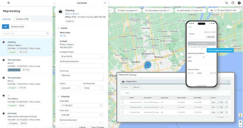Integrated Maps, Fillable PDFs, and Payments for Field Service Teams article image