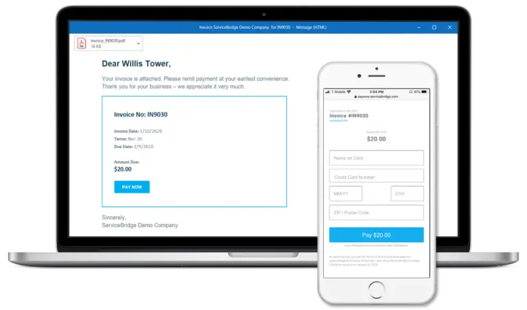 ServiceBridge PayNow Payments Portal