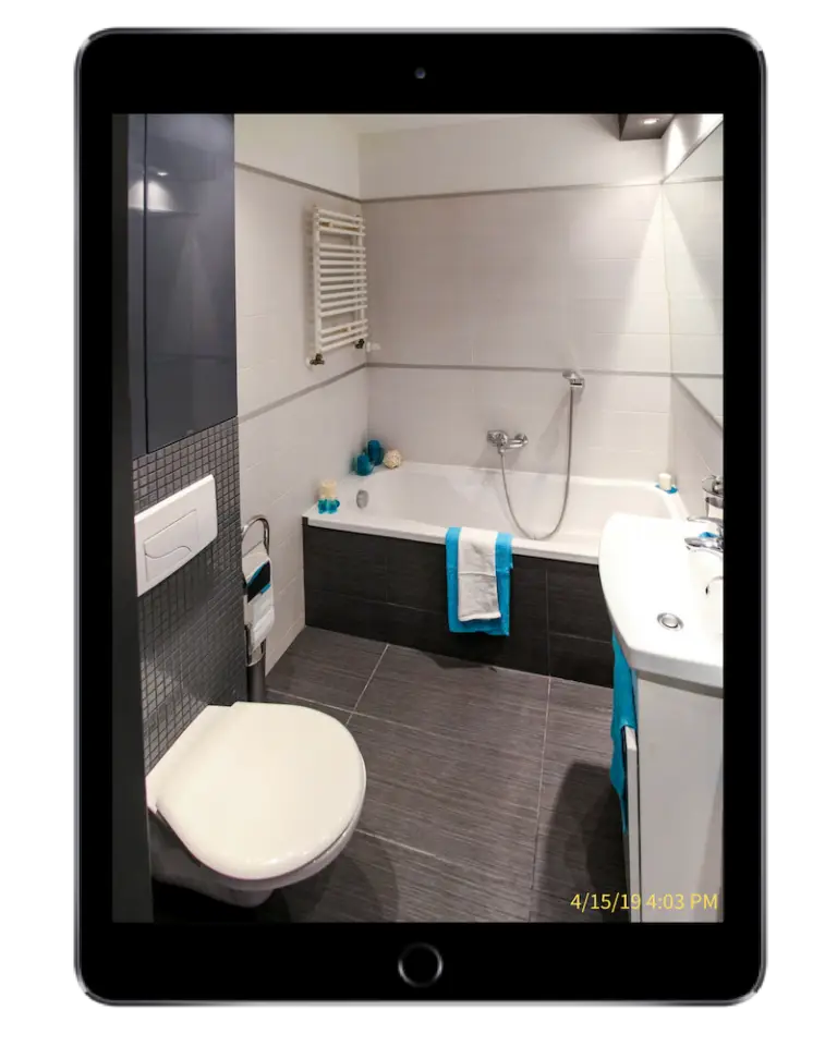 Technician using ServiceBridge app on iPad